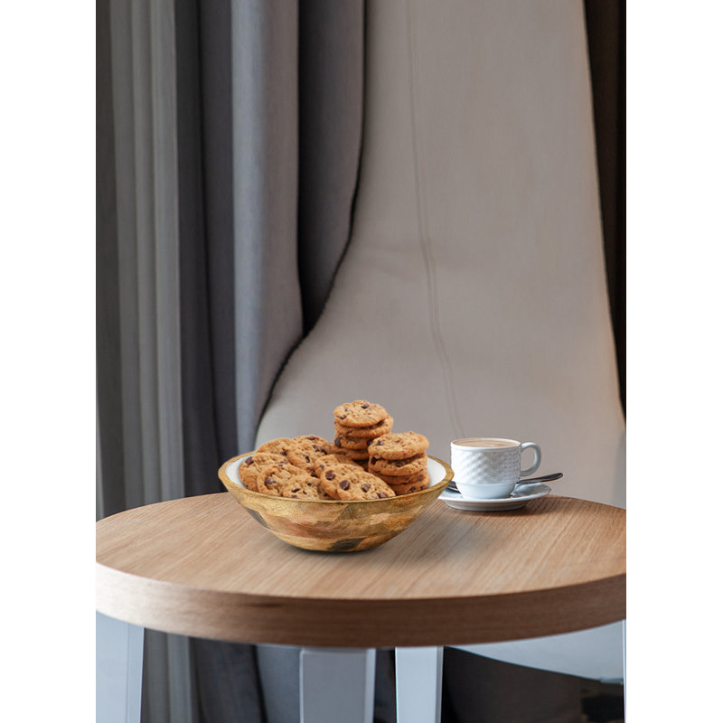 Bol décoratif en bois Lockland en brun