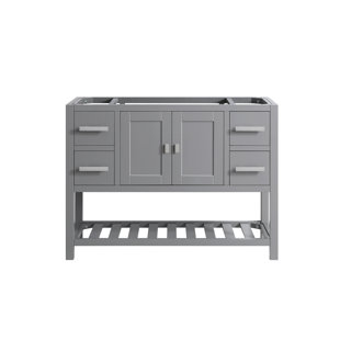 Monaco 48-in Bathroom Vanity Base Cabinet without Top