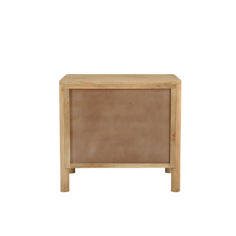 Fulton 2 - Drawer Solid Wood Nightstand