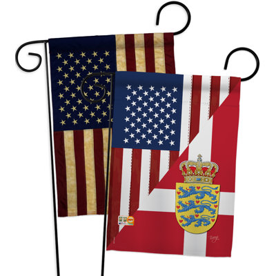 Double Sided 18.5'' H x 13'' W Polyester Independence Day Garden Flag