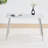 Modern Minimalist Rectangular Dining Table, Suitable For 4-6 People. Tempered Glass Countertop+Lower MDF Board,Imitation Marble Texture, Silver Metal Tapered Legs. Suitable For Minimalist Restaurants.-768176039