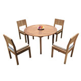 Islais Outdoor 5 - Piece Teak Dining Set