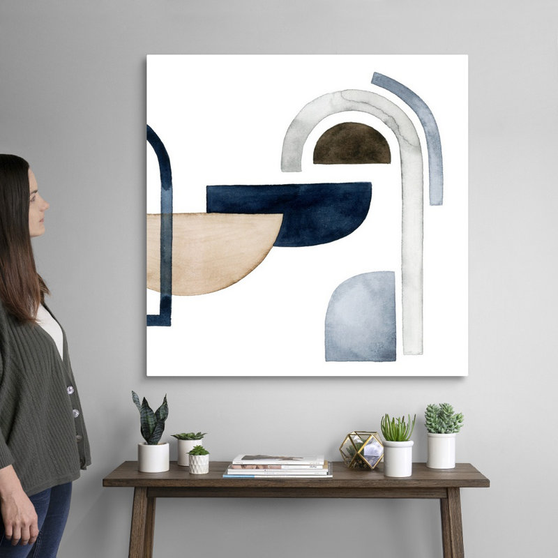 Déplacement des pièces V par Grace Popp - reproduction d'art sur toile, Toile tendue, H 36 po x l 36 po x P 1,25 po