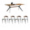 Comfortable solid wood dining table set