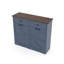 Armoire poubelle double inclinable Farmhouse Blue