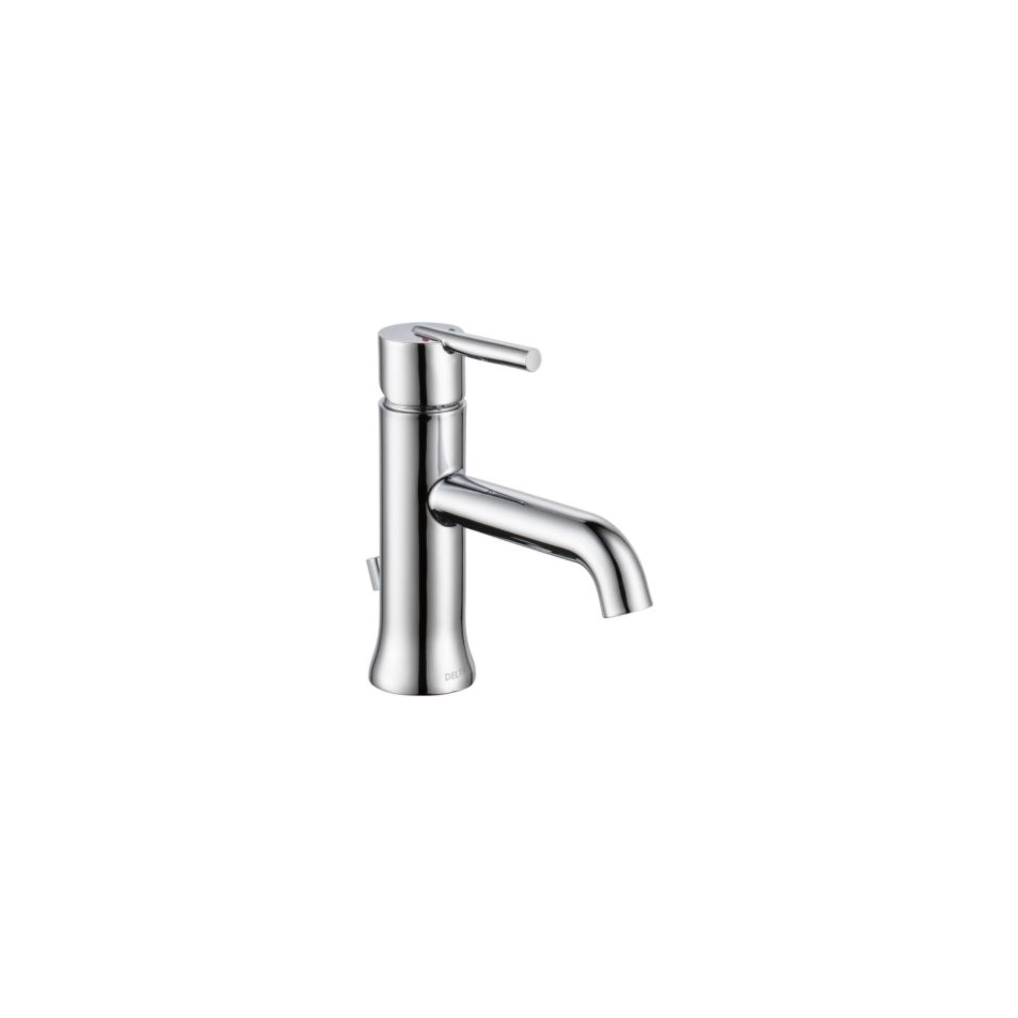 Trinsic Single Hole Bathroom Faucet with Drain Assembly, Single Handle Bathroom Sink Faucet, Chrome