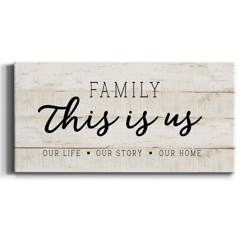 " This Is Us ", 16" H x 8" W x 1.5" D
