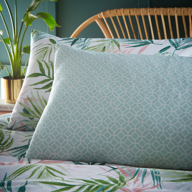 Cotton Blend Floral Duvet Cover Set with Pillowcases, Double Duvet Cover + 2 Standard Pillowcases