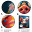 Curieux portrait de cochon bleu et rose-1005405291-1005405286