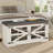 Farmhouse Storage Bench with Cushion