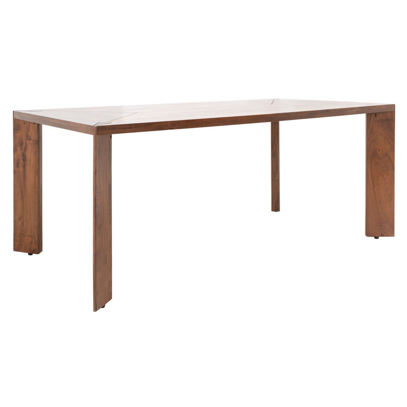 Table de salle à manger 35,4 "en bois d'acacia massif