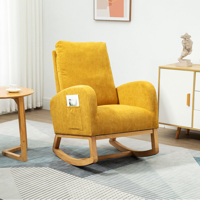 Chaise berçante Abhimanyu, Jaune