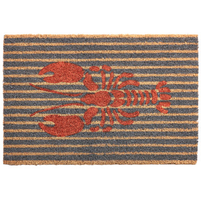 IRIGA Non-Slip Striped and Abstract Doormat