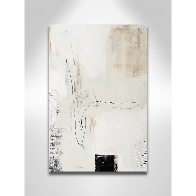 «Neutral Balance III» par Lazar Studio, Ne s’applique pas, L 12 po x H 18 po, Toile tendue