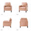 Fauteuil Lucien en cuir véritable de 80 cm de large-1380500853