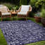 Tapis d'extérieur réversible en plastique bleu et blanc Aldo-1798815121