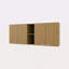 Armoire murale en mélamine avec 4 portes et rangement ouvert-1473988915