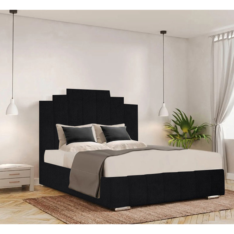 Chazlynn Upholstered Bed, King (5'), Black