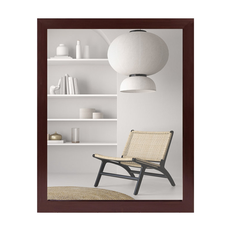 Michaelandrew Rectangle Wall Mirror, Brown