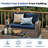 3-piece Outdoor Loveseat Cushion Set - 48x24 In,thick, Waterproof Patio Deep Seat Chair Cushions For 2-person Wicker Rocker,bench -all-weather For Porch, Garden-1962007630
