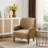 28.7" Upholstered Armchair With Tight Back And Solid Wood Legs-23430776