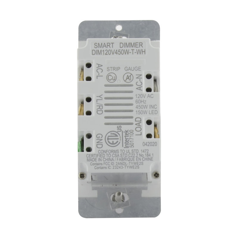 Starfish Smart Technology 150 watt Wall Dimmer White Finish