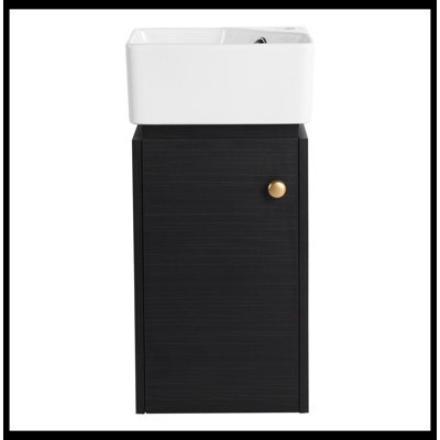 12'' Free Standing Single Bathroom Vanity with Ceramic Top