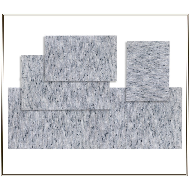 Ensemble de tapis de bain en microfibre 100% polyester Cloud Comfort, absorbant l'eau et  doux - ensemble de 4 pièces, Gris