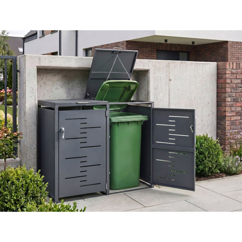 PERISSA Steel Double Bin Store