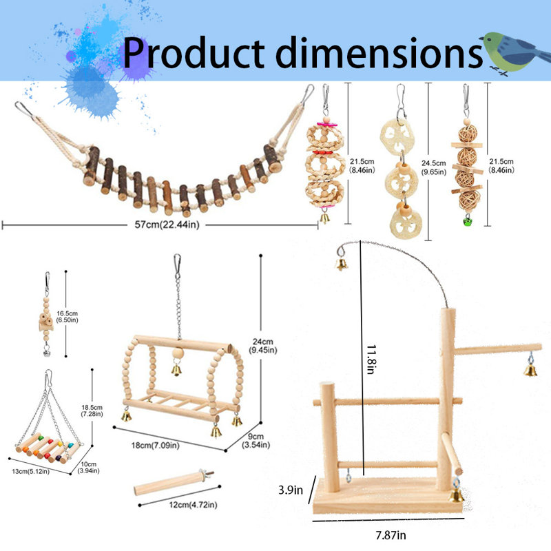 11.8'' Bird Play Gym