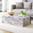 Modern MDF Coffee Table With Marble Pattern - 39.37X23.62X11.81 Inches - Stylish And Durable Design-396173042