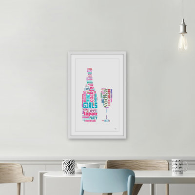 « poussins boissons », reproduction d’art encadrée