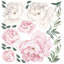 Ensemble d’adhésif décoratif 28 pièces pivoine fleurs