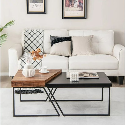 Ensemble de 2 tables d'appoint empilables Mulcahy