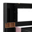 Grand lit escamotable avec canapé et tablettes de rangement, station de charge et lumière DEL, armoire murale escamotable en bois avec canapé et armoire de rangement-1221012692