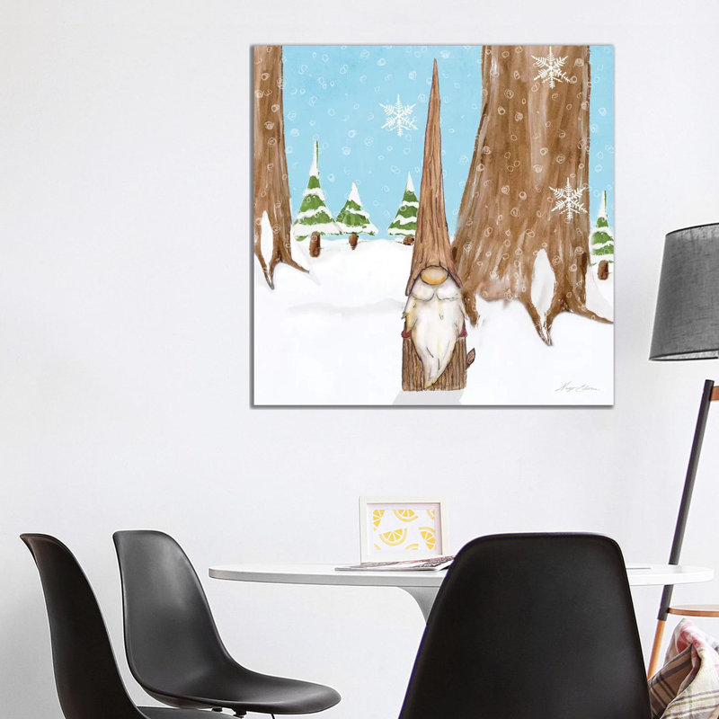 Winter Gnome III by Hugo Edwins - Wrapped Canvas Print, 93.98 cm H x 93.98 cm W x 3.175 cm D