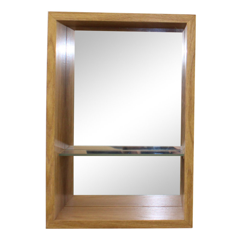 Emrynn Engineered Wood Flat Wall Mirror, 31cm H x 21cm W x 9.5cm D