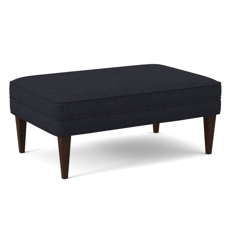 Aperitif Upholstered Bench, American Walnut, Venice Navy
