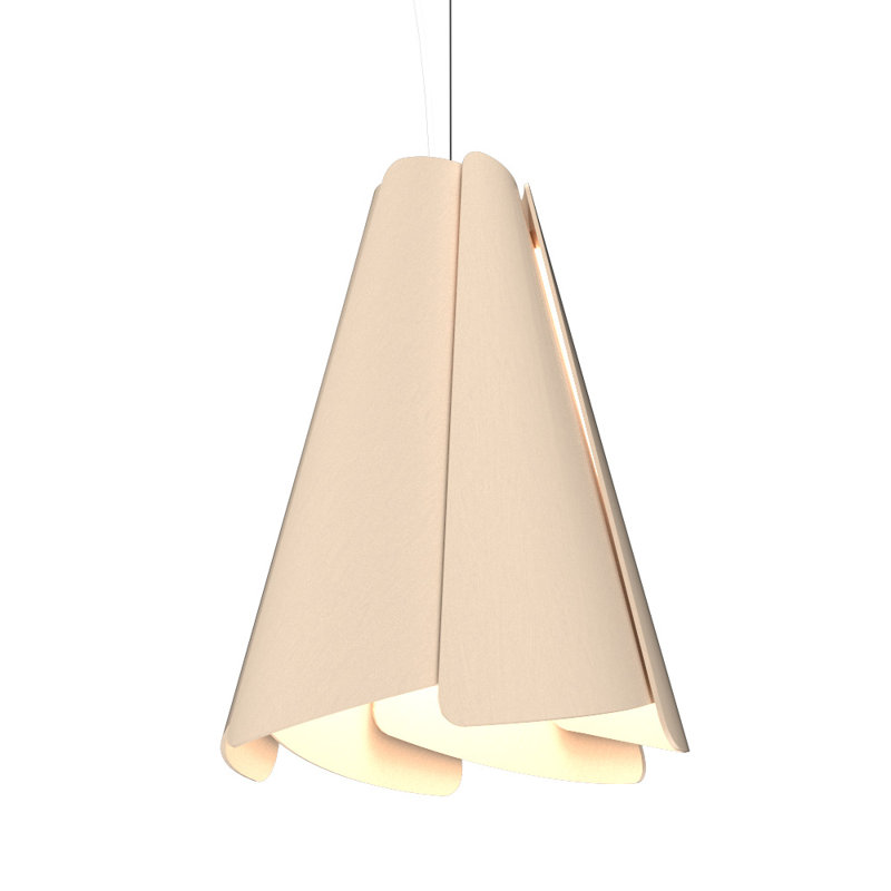 Fuchsia 1 - Light Pendant, Organic Capuccino