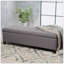 Banc de rangement rembourré en tissu Tinaka