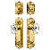 Nostalgic Warehouse Egg & Dart Entry Set with Oval Fluted Crystal