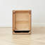 Solid Oak Bedside Table Storage Cabinet for Living Room - Free-Standing Corner Cabinets Storage Table-Four Drawers