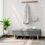 Banc de rangement rembourré avec siège rembourré