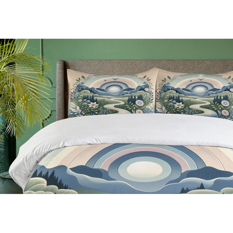 Microfiber Duvet Cover Set, Queen Duvet Cover + 2 Standard Shams
