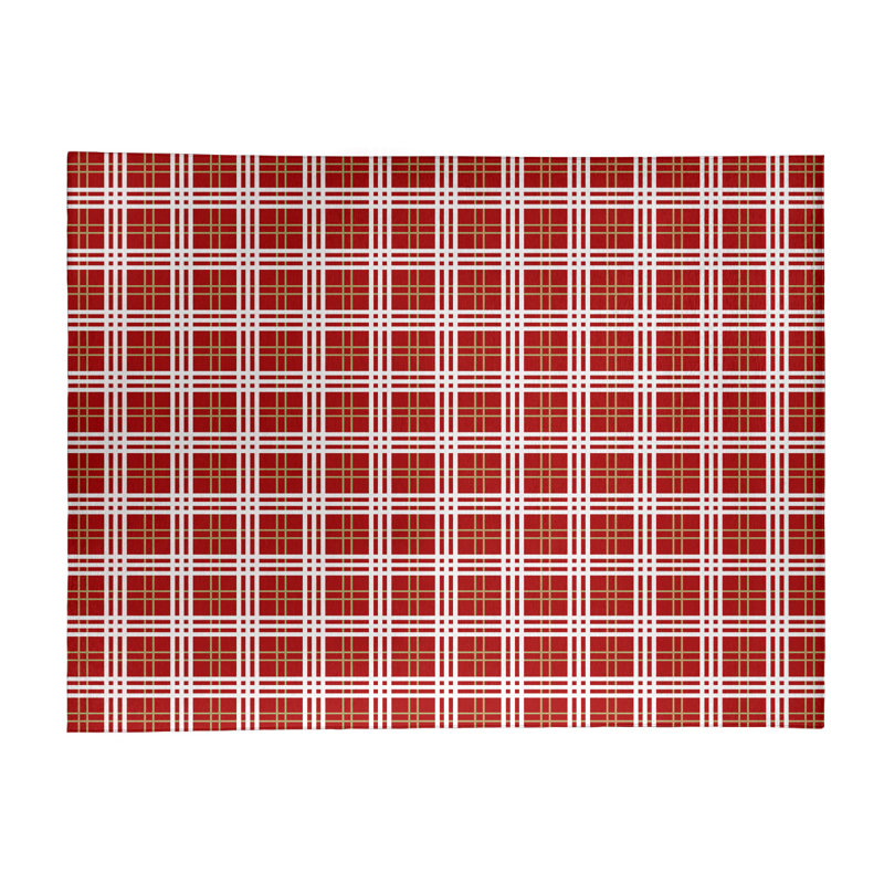 Plaid Indoor Rug, Rectangle 9' x 12'