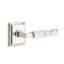 Select Round Privacy (Bed & Bath) Door Lever with Square Rosette-185505104-185505119