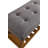 Fabric & Oak Finish Bench-460902623