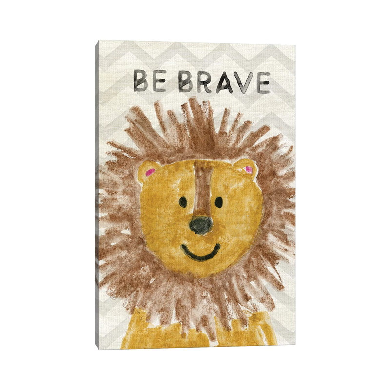 Safari Be Brave - Print on Canvas, Wrapped Canvas, 101.6cm H x 20.32cm W x 1.91cm D