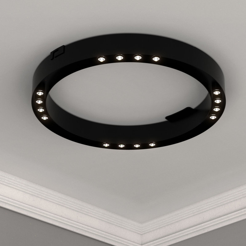 Plafonnier encastré 1 lumière DEL Aeian, H 2,7 po x l 31,5 po x P 31,5 po
