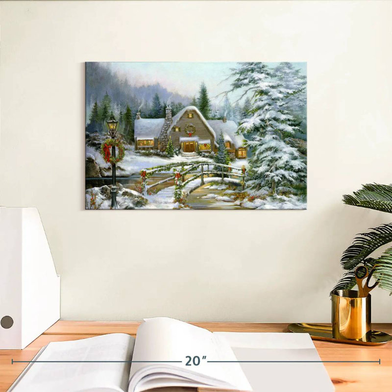 Hiver Noël, H 8 po x l 12 po